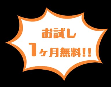 お試し1ヶ月無料！！